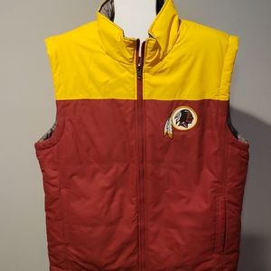 NFL Redskins reversible vest large
